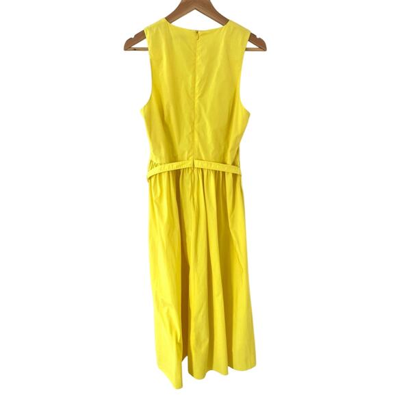 TOCCIN X RTR Twist Front Belted Midi Dress in Lemon Yellow Size 12 Gently Used - Picture 4 of 8